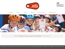 Tablet Screenshot of bikeability.org.uk